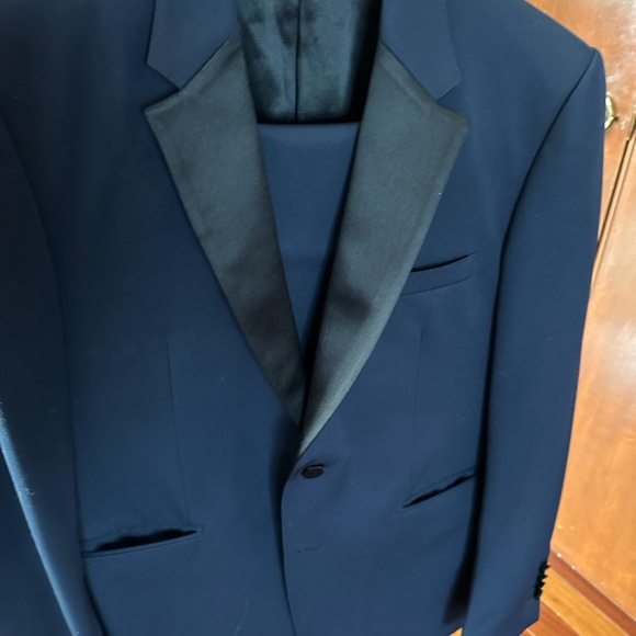 Burberry Suits & Blazers Burberry Tuxedo Navy Blue And Black Poshmark